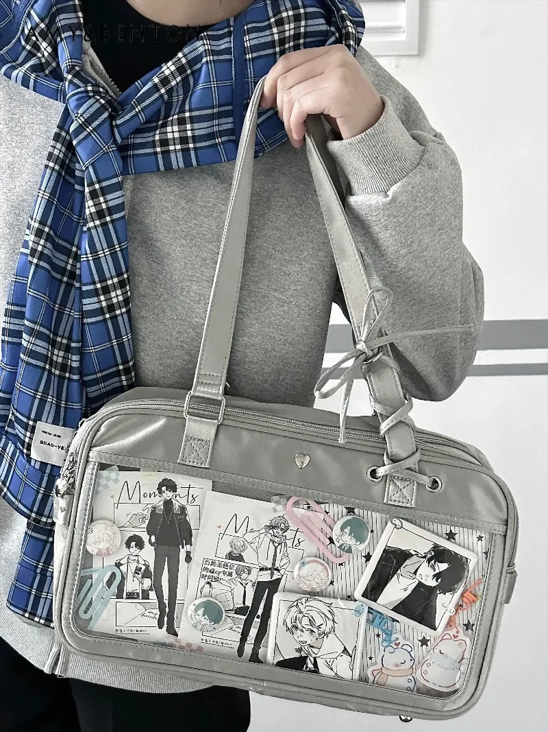 Cute Crossbody Bag Women High-end Heavy Industry Satin Transparent Pain Layer Tote Bag Daily Double-sided Large-capacity Bag
Cute Crossbody Bag Women High-end Heavy Industry Satin Transparent Pain Layer Tote Bag Daily Double-sided Large-capacity Bag