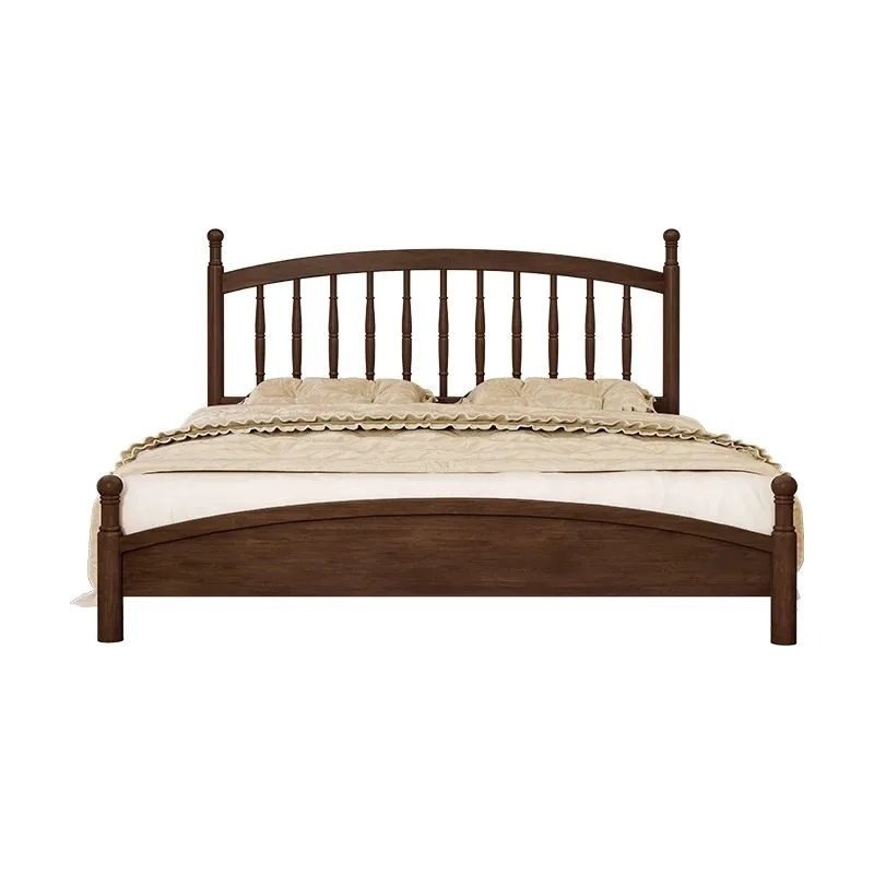 American solid wood bed modern simple 1.8 meters double master bedroom French retro Windsor B & B small household
American solid wood bed modern simple 1.8 meters double master bedroom French retro Windsor B & B small household