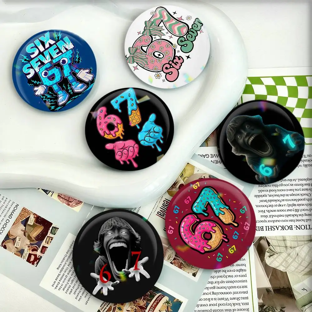 Six Seven 67 Badges 25 32 44 58 75 mm Round Fans Collect Friends Gifts Brooch Souvenir
Six Seven 67 Badges 25 32 44 58 75 mm Round Fans Collect Friends Gifts Brooch Souvenir