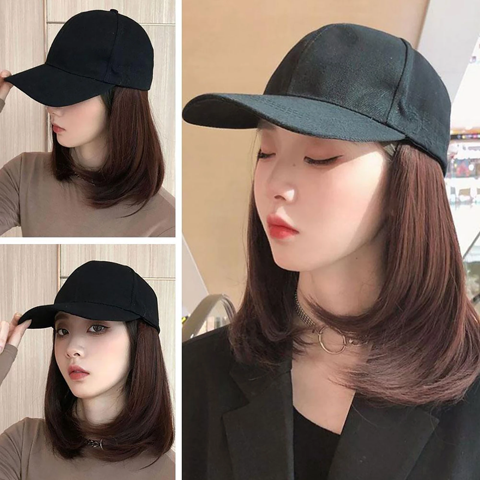 Women's Short Bob Wigs with Hat Lightweight Waterproof Adjustable Wig Hats Gift for Friends Family Members SNO88
Women's Short Bob Wigs with Hat Lightweight Waterproof Adjustable Wig Hats Gift for Friends Family Members SNO88