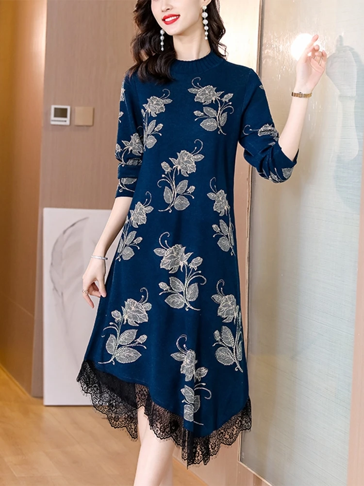 Autumn Winter Black Hepburn Midi Dress Women Korean Vintage Solid Knitted Cotton Sweaters 2022 New Elegant Bodycon Top Sweaters
Autumn Winter Black Hepburn Midi Dress Women Korean Vintage Solid Knitted Cotton Sweaters 2022 New Elegant Bodycon Top Sweaters