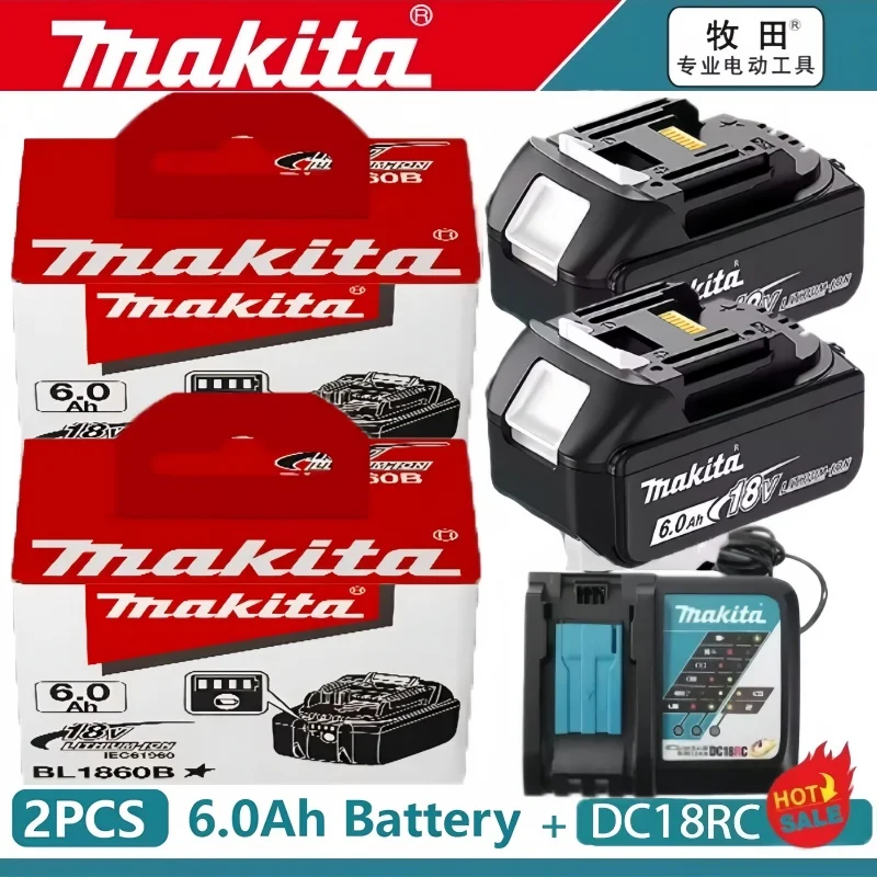100% Original Makita 18V 6.0 Rechargeable Lithium Battery with LED Indicator High Capacity for Makita Cordles Power Tool Battery
100% Original Makita 18V 6.0 Rechargeable Lithium Battery with LED Indicator High Capacity for Makita Cordles Power Tool Battery