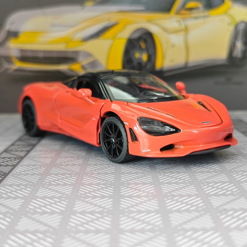 1:32 Simulated McLaren 750s alloy car model with doors and hood that can be opened, static desktop sports car decoration
1:32 Simulated McLaren 750s alloy car model with doors and hood that can be opened, static desktop sports car decoration