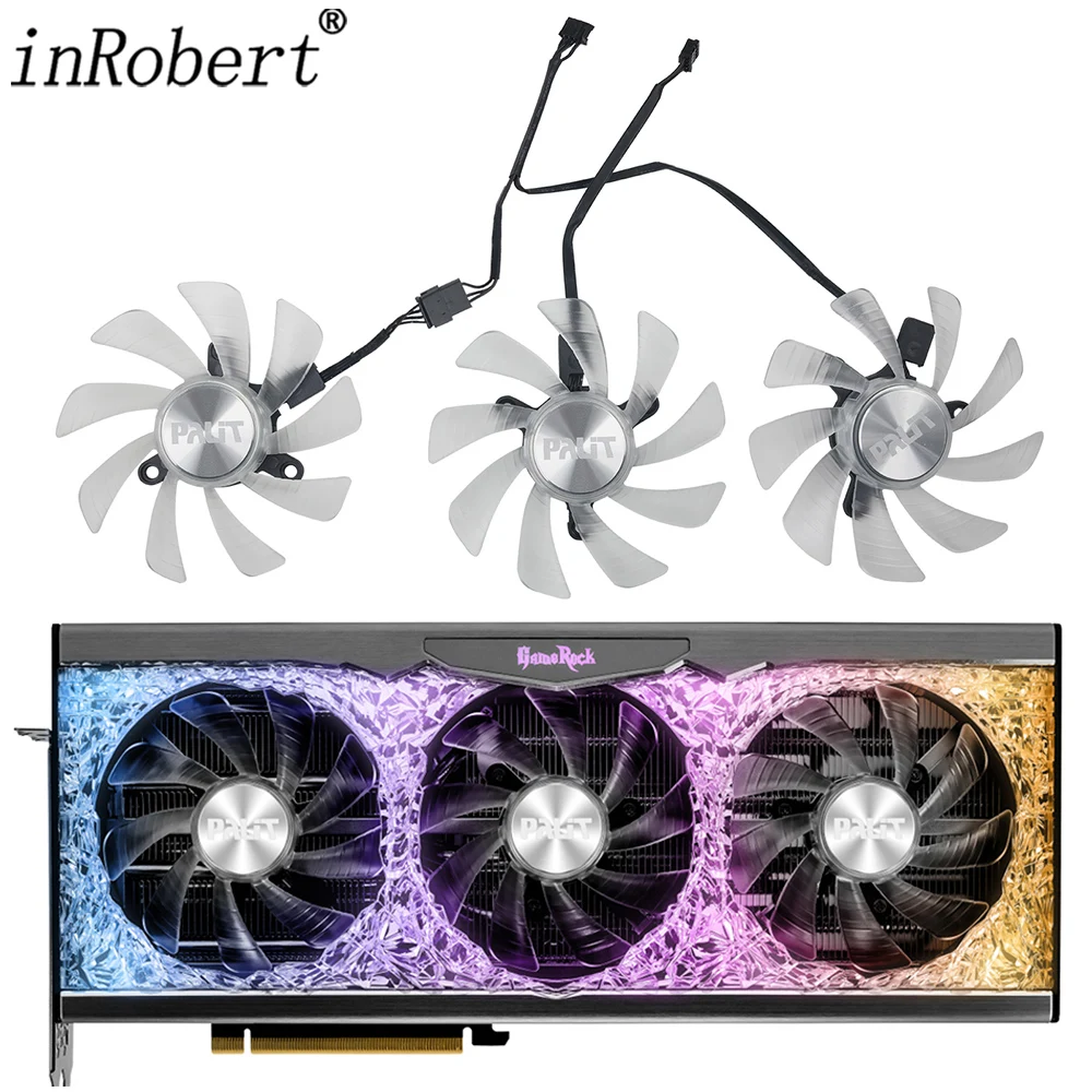 Вентилятор для видеокарты Palit RTX 4070 3090 Ti GameRock Classic, 88 мм, Φ RTX4070Ti RTX3090Ti, охлаждающий вентилятор для видеокарты
Вентилятор для видеокарты Palit RTX 4070 3090 Ti GameRock Classic, 88 мм, Φ RTX4070Ti RTX3090Ti, охлаждающий вентилятор для видеокарты
