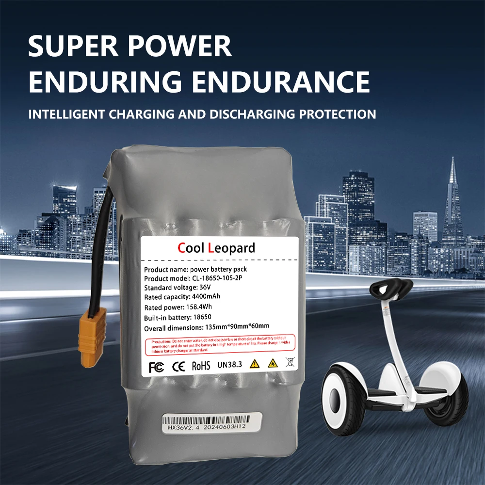 36V Battery pack 6000mAh Rechargeable Lithium ion battery for Electric self balancing Scooter HoverBoard unicycle
36V Battery pack 6000mAh Rechargeable Lithium ion battery for Electric self balancing Scooter HoverBoard unicycle