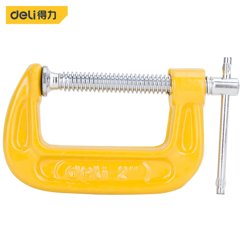 deli G clamp C-type woodworking clamp 2-inch woodworking clamp Fast fixture holder grinding tool clamp DL-G202
deli G clamp C-type woodworking clamp 2-inch woodworking clamp Fast fixture holder grinding tool clamp DL-G202