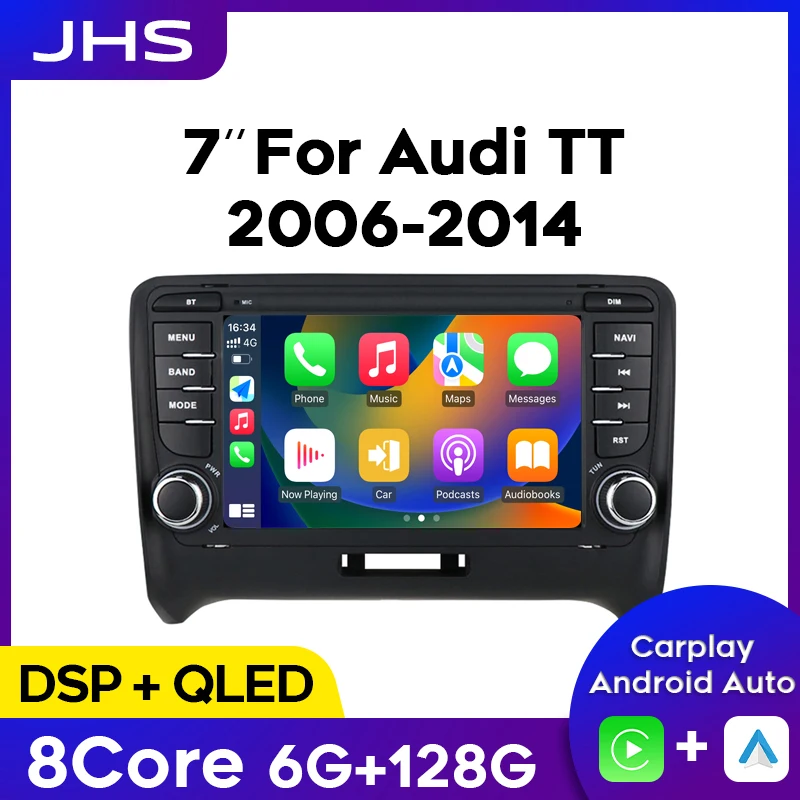 7-дюймовый автомобильный радиоплеер Android для Audi TT MK2 2006-2014 аудио беспроводной Carplay Автомобильный мультимедийный DVD плеер GPS навигация
7-дюймовый автомобильный радиоплеер Android для Audi TT MK2 2006-2014 аудио беспроводной Carplay Автомобильный мультимедийный DVD плеер GPS навигация
