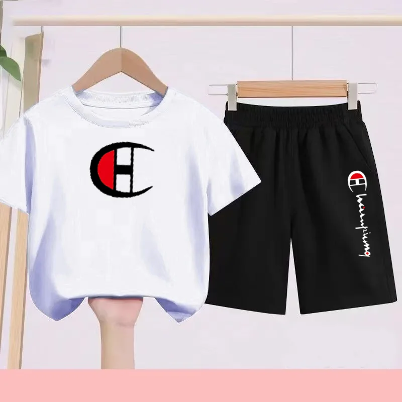 Children's Sportswear Sets, Thin T-shirts and Shorts for Boys and Girls, Ball Games, Casual Children's Summer T-shirt Sets
Children's Sportswear Sets, Thin T-shirts and Shorts for Boys and Girls, Ball Games, Casual Children's Summer T-shirt Sets