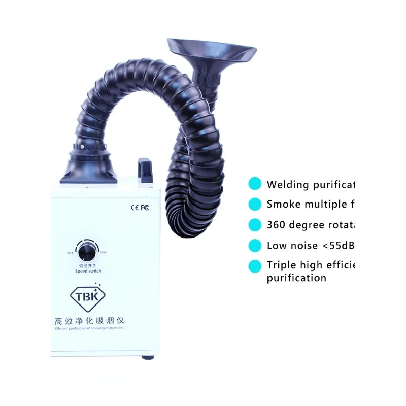 【2026】Soldering Smoke Purify Machine Smoke Absorber Fume Extractor TBK 618 Solder Smoking Instrument Mobile Small Dismantling
【2026】Soldering Smoke Purify Machine Smoke Absorber Fume Extractor TBK 618 Solder Smoking Instrument Mobile Small Dismantling