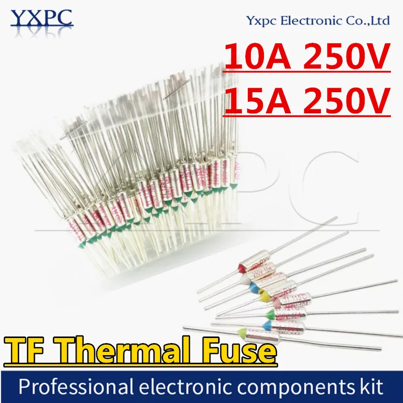 TF Thermal Fuse 10A 15A 250V Temperature RY-65C 73C75C 85C 100C 110C 120C 130C 152C 165C 172C 185C 192C 200C 216C 240C 280C 300C
TF Thermal Fuse 10A 15A 250V Temperature RY-65C 73C75C 85C 100C 110C 120C 130C 152C 165C 172C 185C 192C 200C 216C 240C 280C 300C