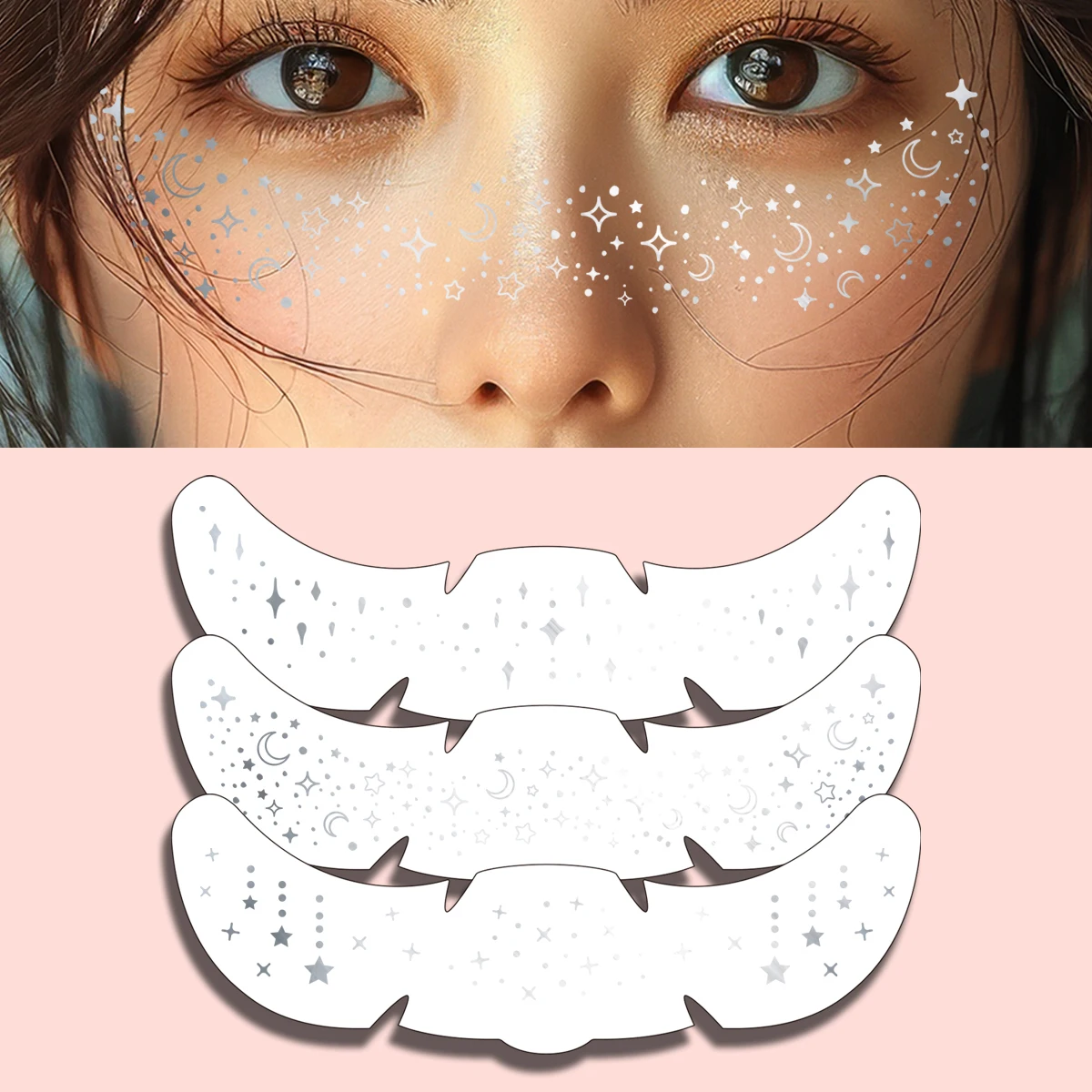 3pcs Metallic Freckles Makeup Patches Sliver Star Moon Freckles Temporary Tattoo Stickers for Women Face Makeup Music Party
3pcs Metallic Freckles Makeup Patches Sliver Star Moon Freckles Temporary Tattoo Stickers for Women Face Makeup Music Party
