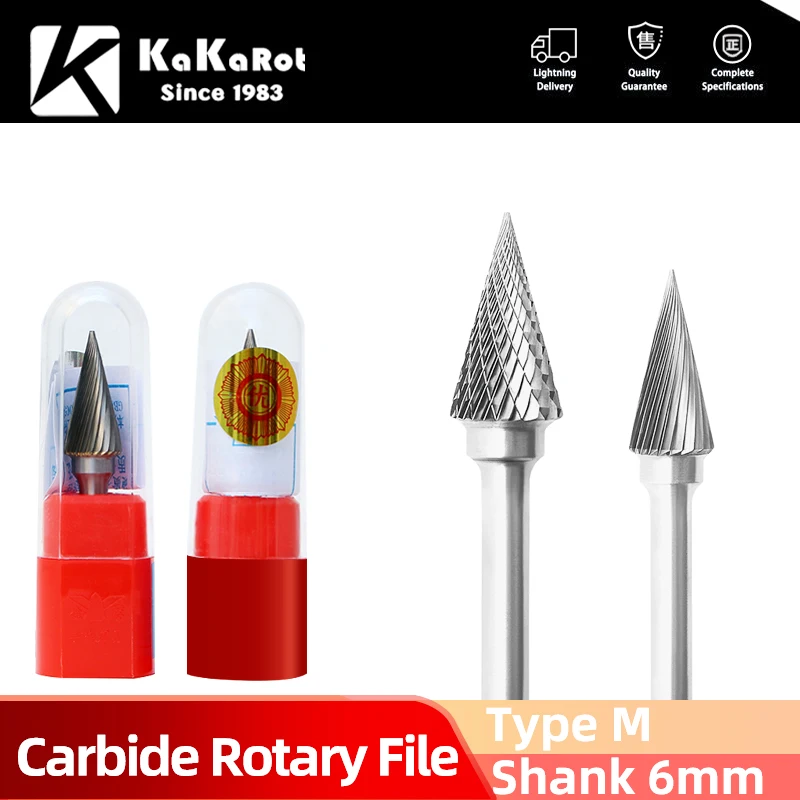 KaKarot 6mm Shank M Type MX1225M06 Tungsten Carbide Rotary Files Burr Drill Bits CNC Engraving Rotary Tool Cutter Lime Core
KaKarot 6mm Shank M Type MX1225M06 Tungsten Carbide Rotary Files Burr Drill Bits CNC Engraving Rotary Tool Cutter Lime Core