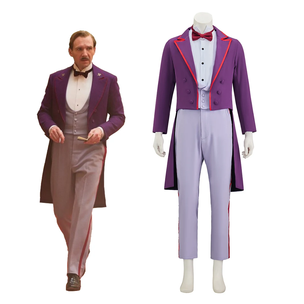 Monsieur Gustave H Cosplay Costume The Grand Cos Budapest Hotel Concierge Purple Tuxedo Suit Halloween Carnival Disguise Outfits
Monsieur Gustave H Cosplay Costume The Grand Cos Budapest Hotel Concierge Purple Tuxedo Suit Halloween Carnival Disguise Outfits