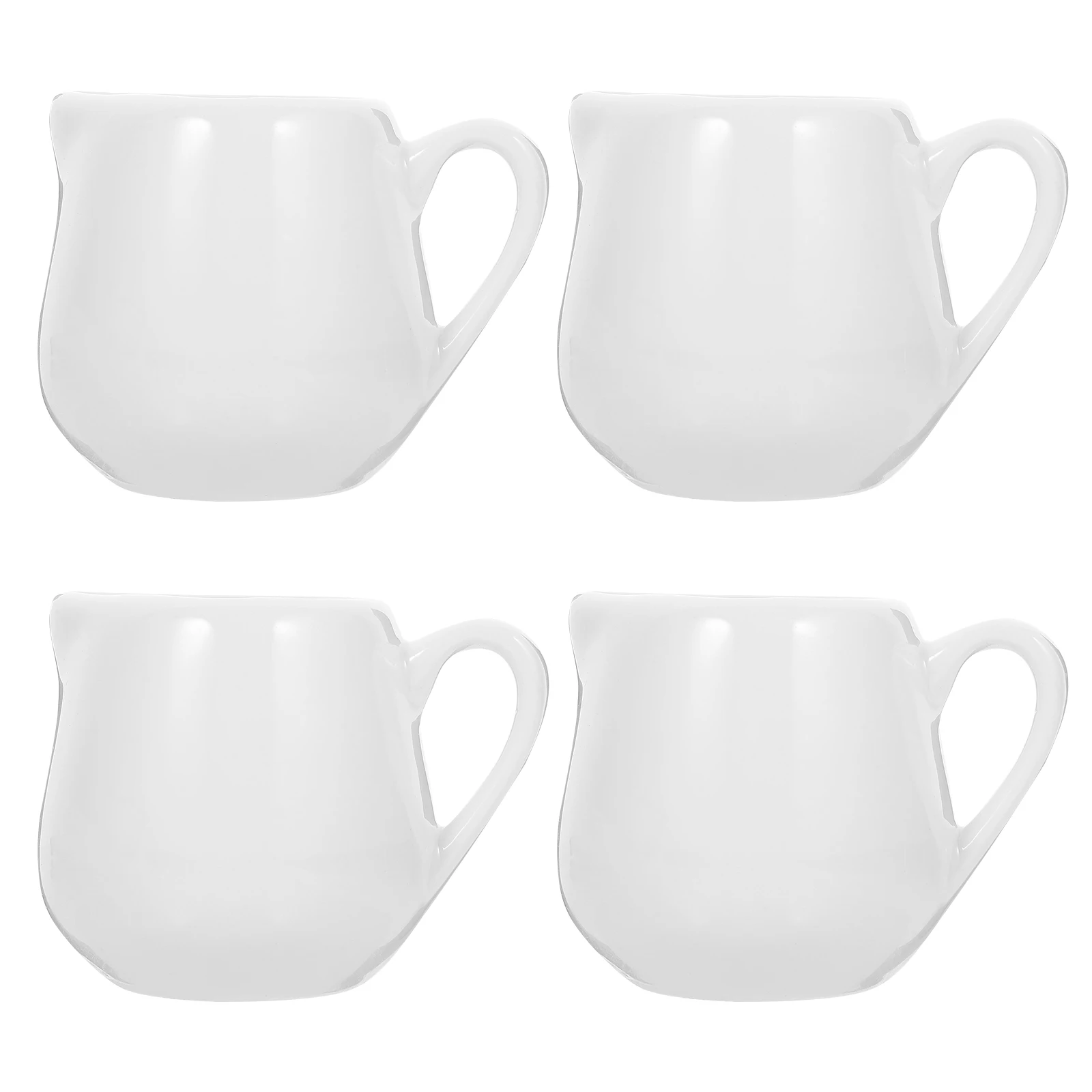 4 Pcs Ceramic Sauce Jugs 100ml Mini Milk Jug Kitchen Sauce Container White Sugar Bowl Pouring Cream Jugs Handle Creative Design
4 Pcs Ceramic Sauce Jugs 100ml Mini Milk Jug Kitchen Sauce Container White Sugar Bowl Pouring Cream Jugs Handle Creative Design