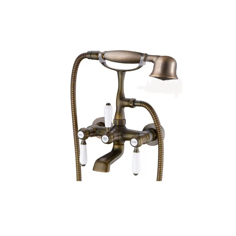 Antique Brass Bathtub Faucet Wall Mounted Bathroom Simple Handheld Showerhead Set Hot and Cold Wall Outlet Faucet
Antique Brass Bathtub Faucet Wall Mounted Bathroom Simple Handheld Showerhead Set Hot and Cold Wall Outlet Faucet
