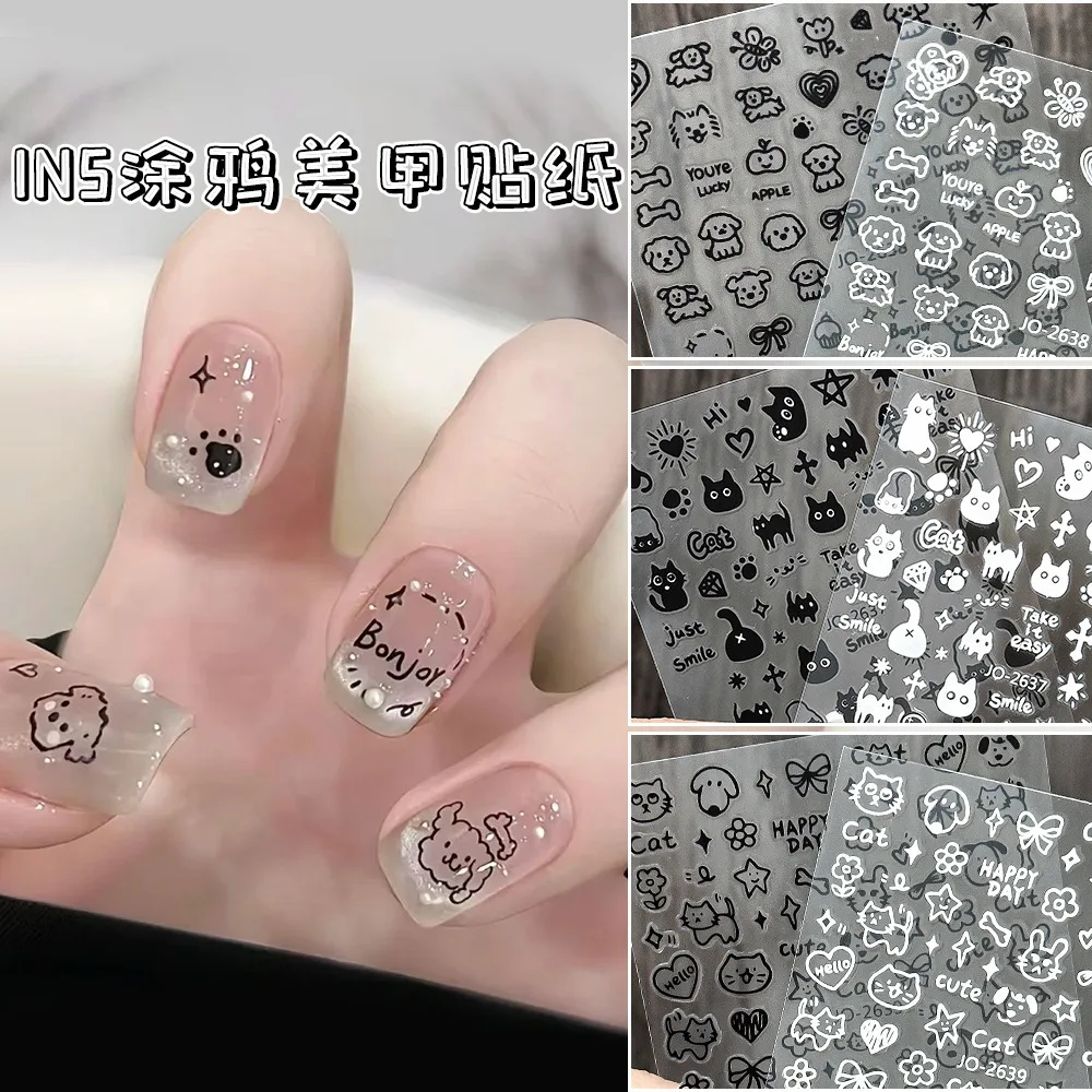 Premium Cat Nail Stickers Cute Cartoon Fresh Style Waterproof Self Adhesive Easy Apply for Home Winter
Premium Cat Nail Stickers Cute Cartoon Fresh Style Waterproof Self Adhesive Easy Apply for Home Winter