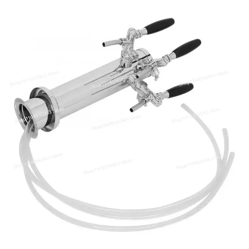 Adjustable 2 Faucet Beer Tower 3-Inch Beer Dispenser Keg Tower With Keg Coupler Connector Beer Line Kegerator Parts Kit
Adjustable 2 Faucet Beer Tower 3-Inch Beer Dispenser Keg Tower With Keg Coupler Connector Beer Line Kegerator Parts Kit