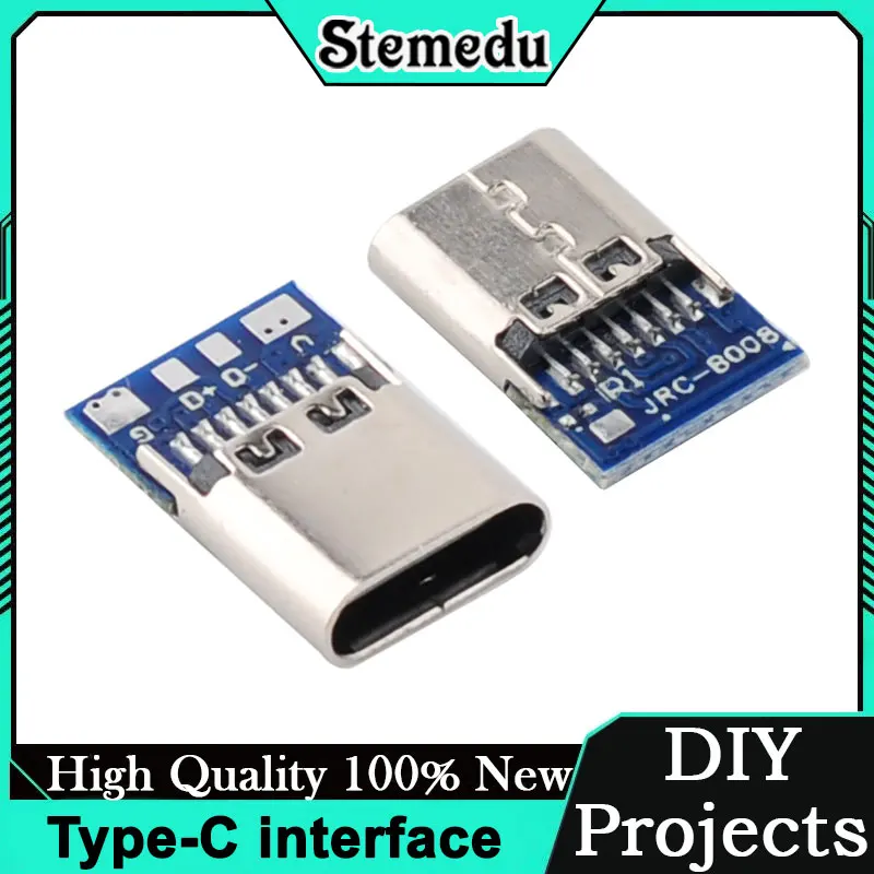 Type-C 14P Motherboard Connector Clamping Plate Design Fast Charging Port Solderable Wire Connector
Type-C 14P Motherboard Connector Clamping Plate Design Fast Charging Port Solderable Wire Connector
