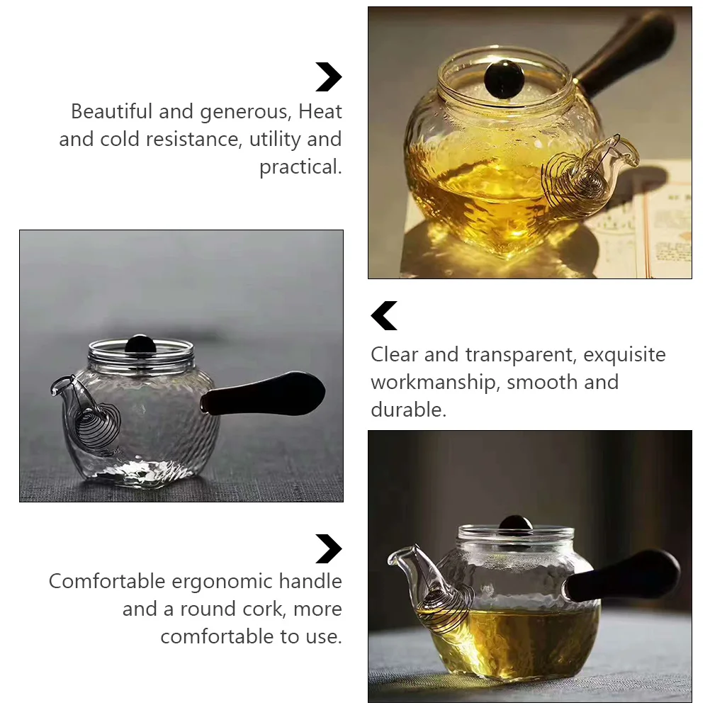 Glass Teapot Wooden H Heat Resistant Kitchen Barware Portable Kettle Material Practical Design Home Office Use Gifts
Glass Teapot Wooden H Heat Resistant Kitchen Barware Portable Kettle Material Practical Design Home Office Use Gifts
