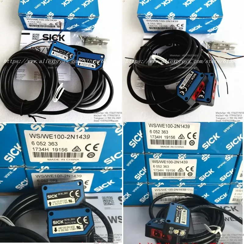 1set WS/WE100-2N1439 New Sick Photoelectric Sensor WE100-2N1432+WS100-2D1032
1set WS/WE100-2N1439 New Sick Photoelectric Sensor WE100-2N1432+WS100-2D1032