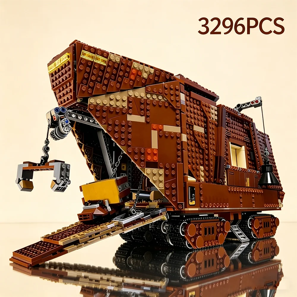 3296pcs New Fit 75059 Sandcrawler Building Blocks Model Bricks Construction Education Kit for Adults Kids Christmas Gift Set
3296pcs New Fit 75059 Sandcrawler Building Blocks Model Bricks Construction Education Kit for Adults Kids Christmas Gift Set