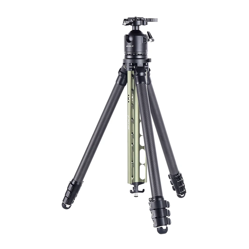 AOKA TS254C Professional New Design Carbon Fiber & Aluminum Alloy Compact Travel Tripod 4 Sections Flip Lock Leg Bubble Level
AOKA TS254C Professional New Design Carbon Fiber & Aluminum Alloy Compact Travel Tripod 4 Sections Flip Lock Leg Bubble Level