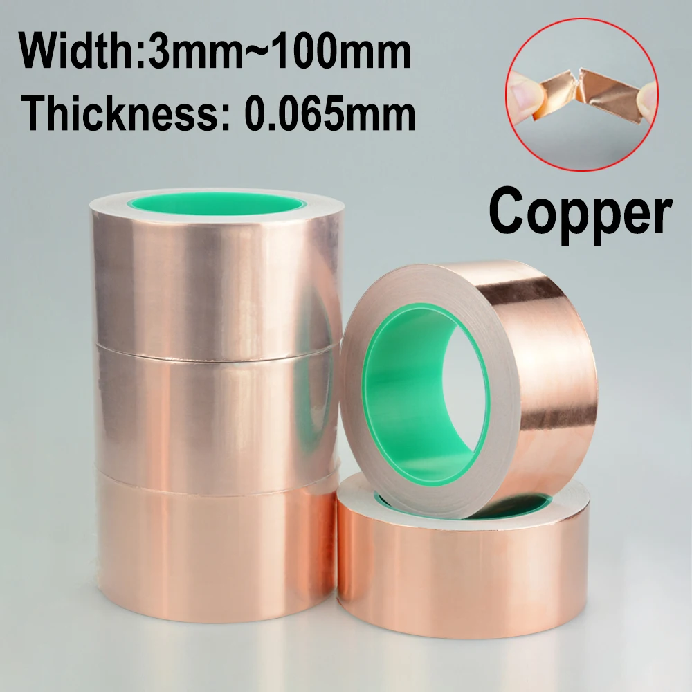 25M Copper Foil Tape Single Side Conductive Shielding Tape Snail Tape Stain Glass Home Appliance DIY Copper Tape
25M Copper Foil Tape Single Side Conductive Shielding Tape Snail Tape Stain Glass Home Appliance DIY Copper Tape