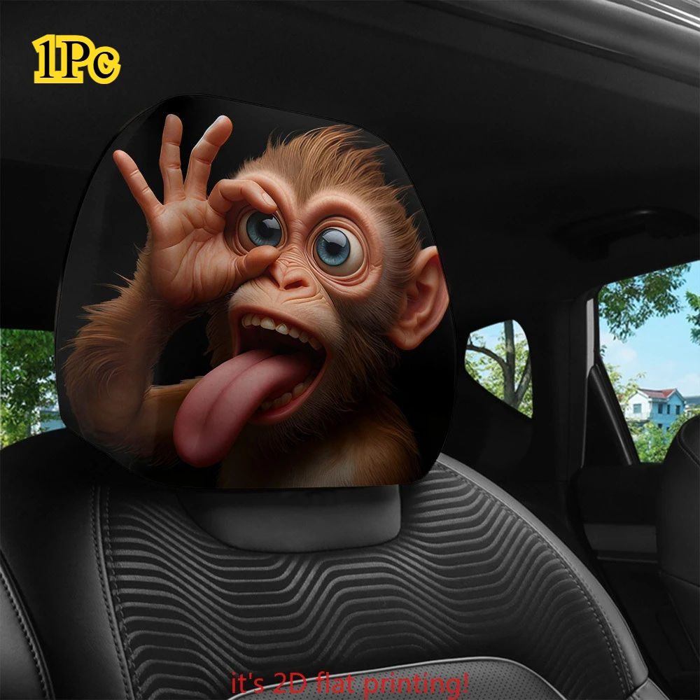 1pc Cute Open Eyes Monkey Print Car Headrest Covers | No Padding, Easy to Install & Wash, Funny Design, All-season | for Trave
1pc Cute Open Eyes Monkey Print Car Headrest Covers | No Padding, Easy to Install & Wash, Funny Design, All-season | for Trave
