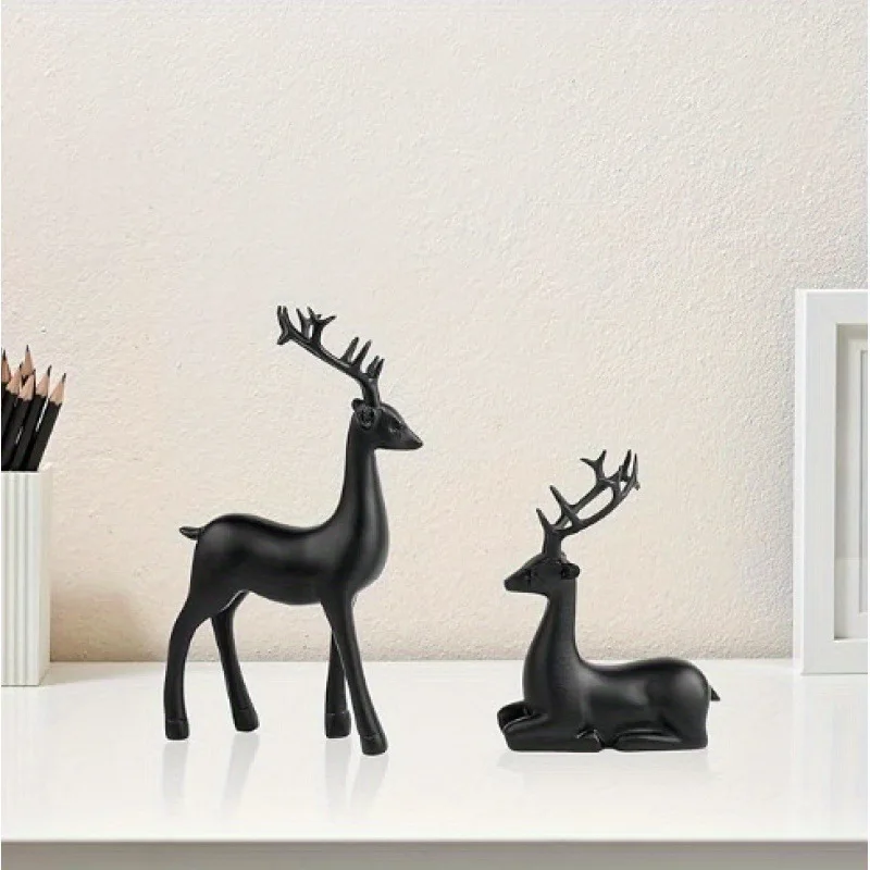 2 Pcs, Room Decor Mother Deer Cute Kids Room Decor Sculptures Kawaii Sculptures Christmas Home Decoration Fawn Figurines 
2 Pcs, Room Decor Mother Deer Cute Kids Room Decor Sculptures Kawaii Sculptures Christmas Home Decoration Fawn Figurines
