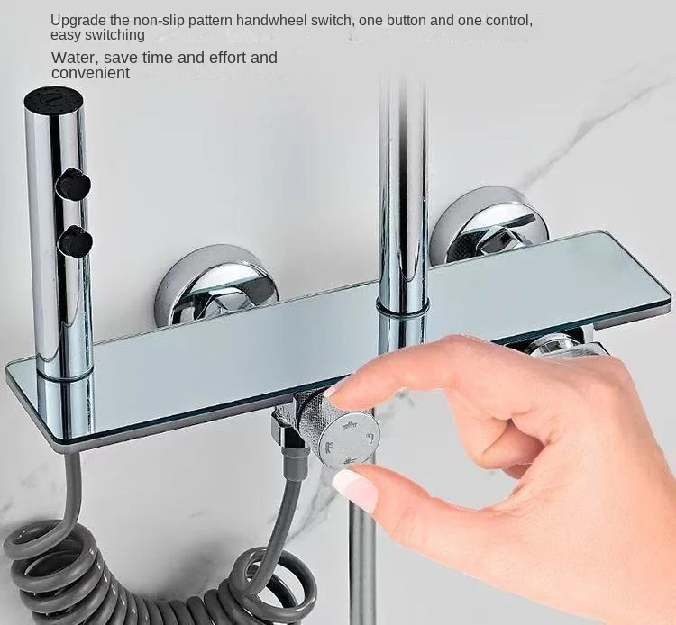 Shower Head Set With Full Copper Body Air Pressurized Shower Head With 4 Functions Stainless Steel Shell With Chrome Plating For
Shower Head Set With Full Copper Body Air Pressurized Shower Head With 4 Functions Stainless Steel Shell With Chrome Plating For