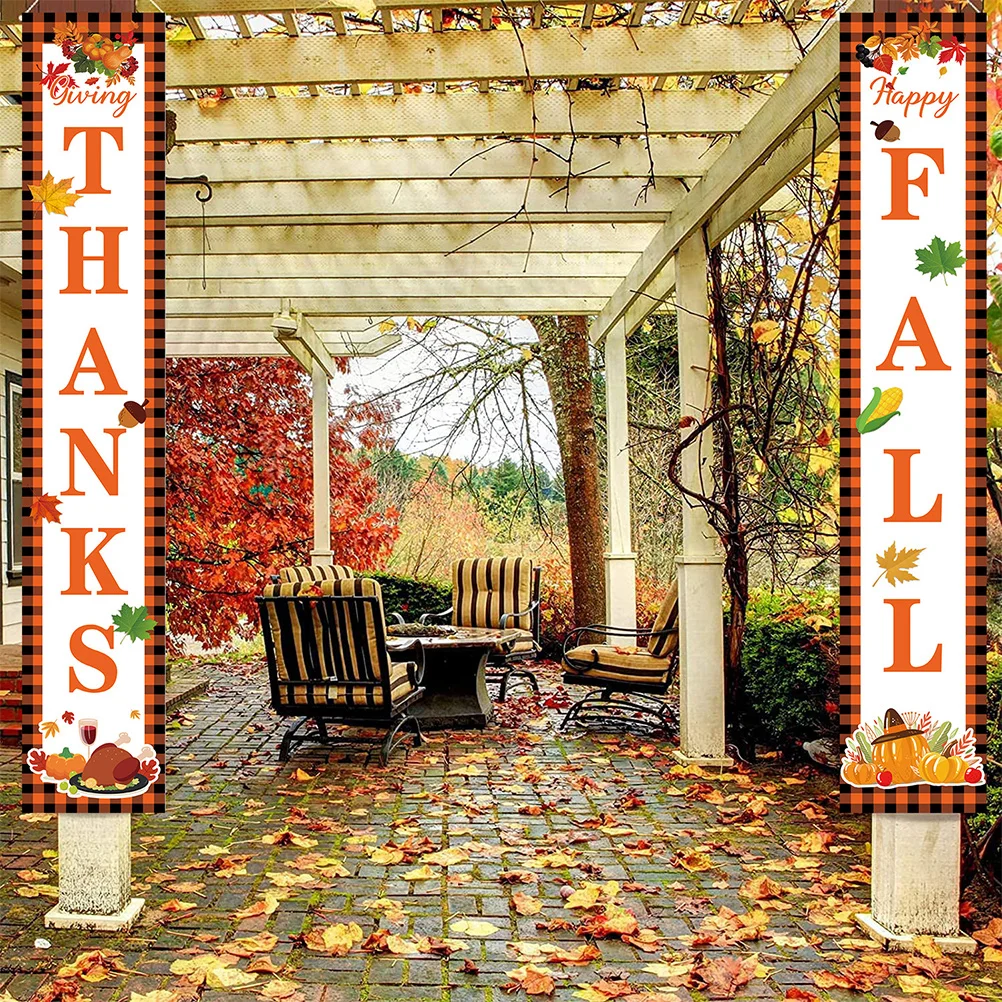 1 Pair Thanksgiving Door Banners Fall Harvest Porch Signs Outdoor Banner Decorative Hanging Signs For Home Porch Garage
1 Pair Thanksgiving Door Banners Fall Harvest Porch Signs Outdoor Banner Decorative Hanging Signs For Home Porch Garage