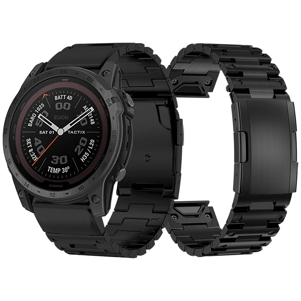 Quick Fit 26mm Metal Steel Strap For Garmin Tactix 7 Pro/Tactix Delta Solar Watch Band Bracelet Fenix/Epix Straps modification
Quick Fit 26mm Metal Steel Strap For Garmin Tactix 7 Pro/Tactix Delta Solar Watch Band Bracelet Fenix/Epix Straps modification