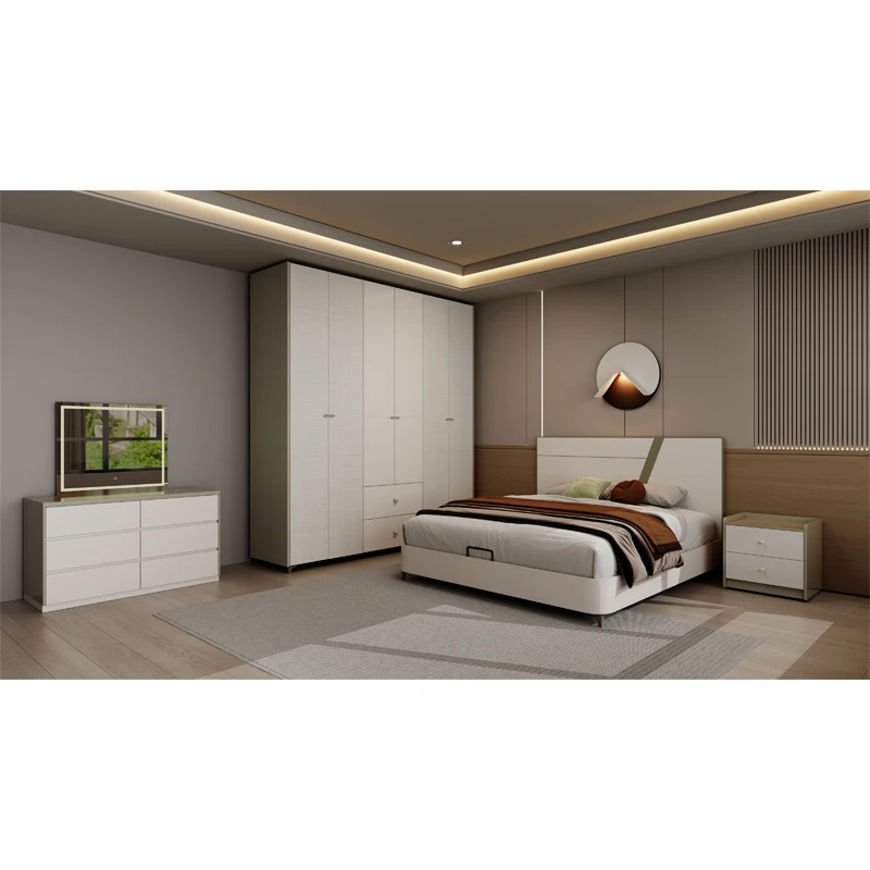 &King Size Complete Master Bedroom Set in Classic Wooden with Storage, Cozy Minimalist Luxury Modern Bedroom Furniture
&King Size Complete Master Bedroom Set in Classic Wooden with Storage, Cozy Minimalist Luxury Modern Bedroom Furniture