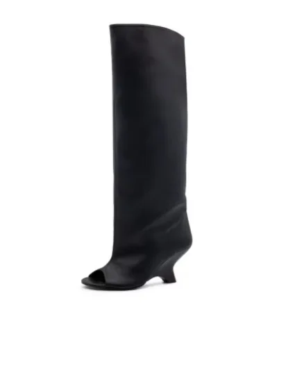 2026Women's Fish Mouth Thick High Heels Knee Length Cool Boots Slant Heel Fashion Show Large Size Spring/Summer Women's Boots
2026Women's Fish Mouth Thick High Heels Knee Length Cool Boots Slant Heel Fashion Show Large Size Spring/Summer Women's Boots