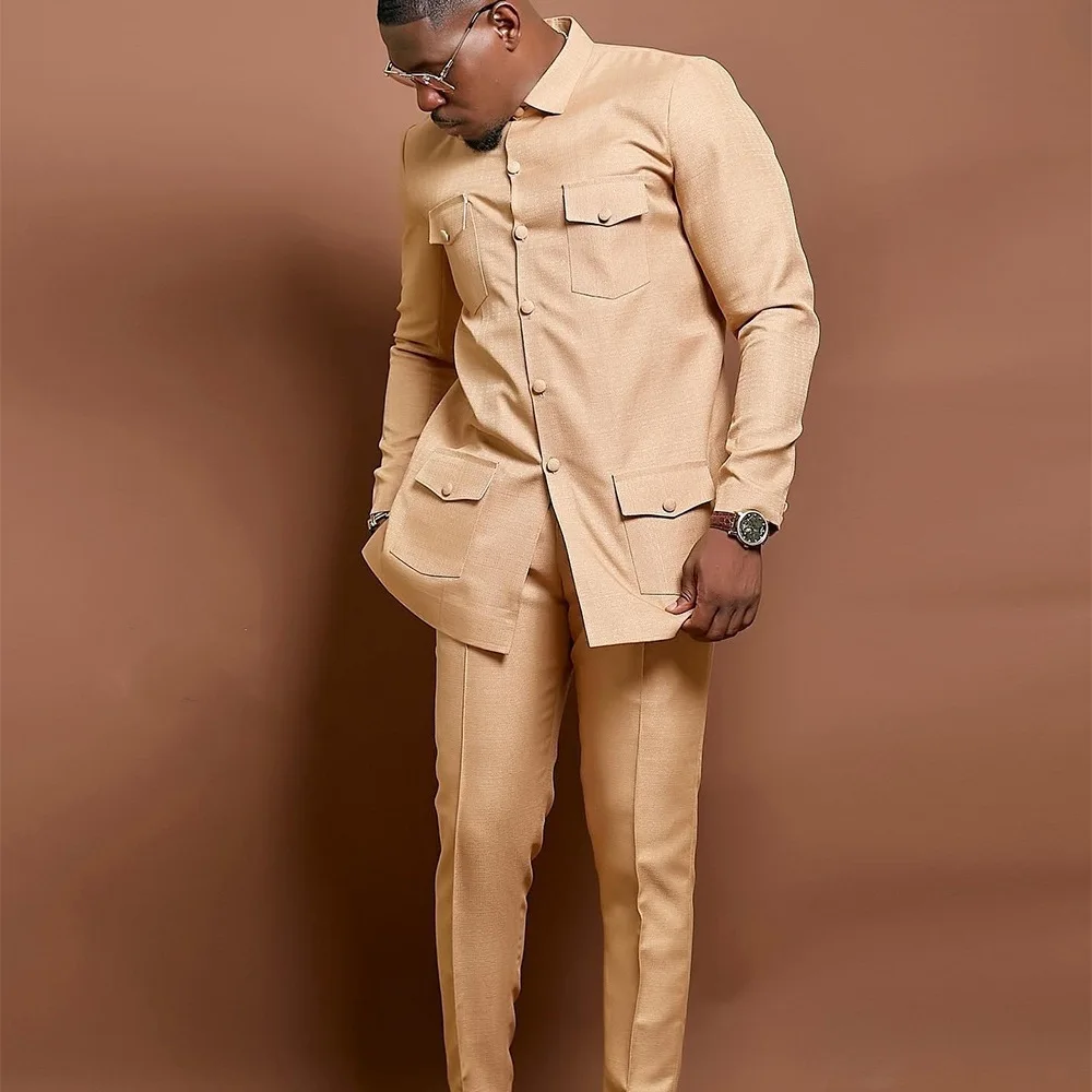 New Classic Men's 2-piece Set Suit Pants Jacket T-shirt Solid Color Long Sleeve Wedding Ethnic Style
New Classic Men's 2-piece Set Suit Pants Jacket T-shirt Solid Color Long Sleeve Wedding Ethnic Style