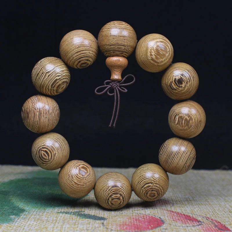 Chicken Wing Wood Buddhist Bead Bracelet with Small Hole Craftsmanship, with Small Gourd Pendant, 20 18 15
Chicken Wing Wood Buddhist Bead Bracelet with Small Hole Craftsmanship, with Small Gourd Pendant, 20 18 15