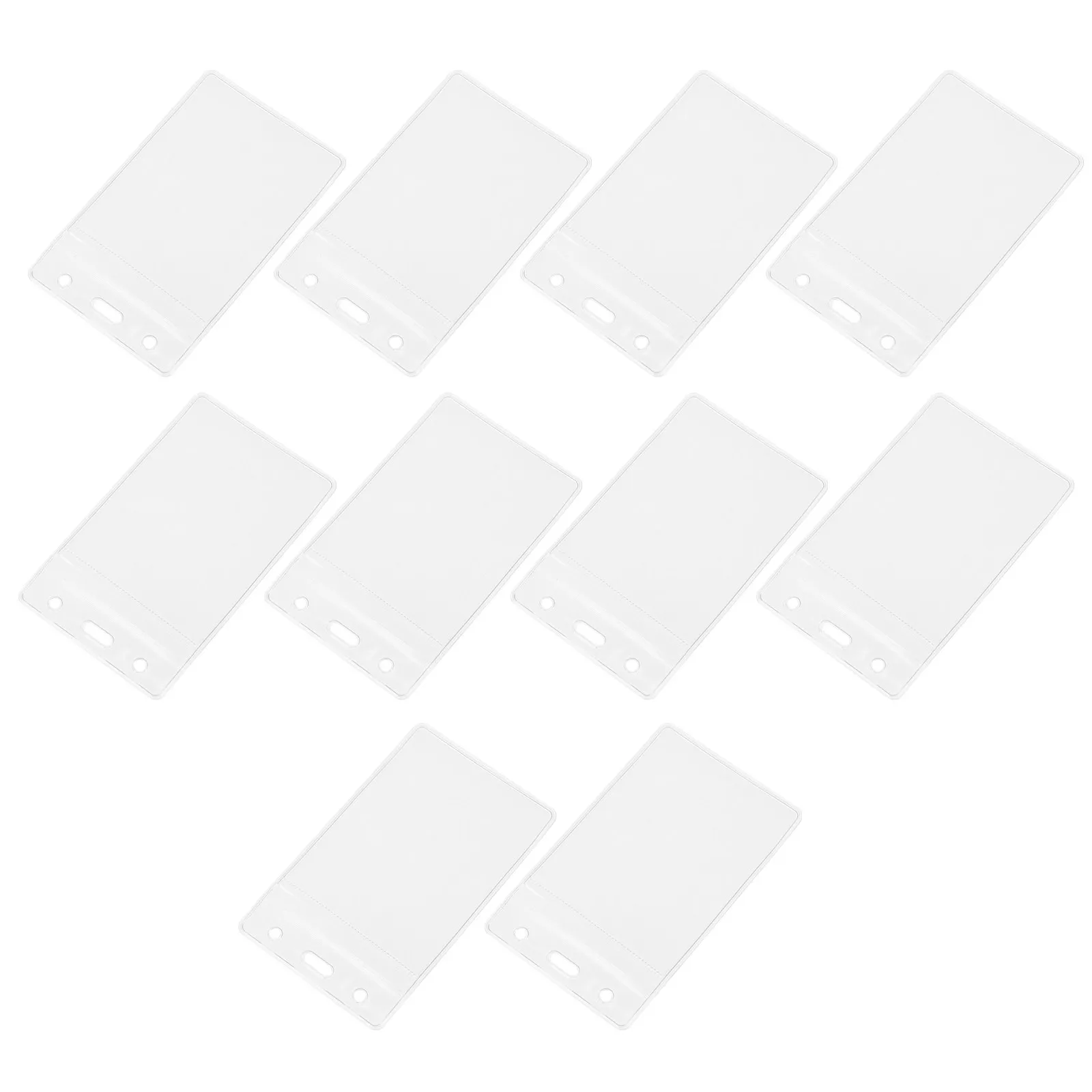 10Pcs Transparent Badge Holder Waterproof Card Cover for Id Cards Clear PVC Id Card Holder Work Cards Case Double Sided
10Pcs Transparent Badge Holder Waterproof Card Cover for Id Cards Clear PVC Id Card Holder Work Cards Case Double Sided