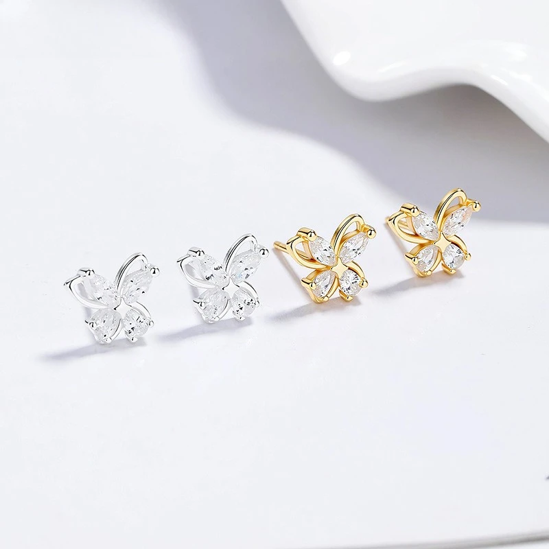 925 Sterling Silver Butterfly Stud Earrings for Women Luxury Niche Ear Jewelry Elegant Fine Jewelry Gift for Daily Wear
925 Sterling Silver Butterfly Stud Earrings for Women Luxury Niche Ear Jewelry Elegant Fine Jewelry Gift for Daily Wear