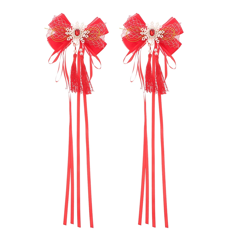2pcs Cute Bow Clips Tassel Fantasy Chinese Style Barrettes For Girls Women Daily Festival Use Bowknot Hair Accessories Long 
2pcs Cute Bow Clips Tassel Fantasy Chinese Style Barrettes For Girls Women Daily Festival Use Bowknot Hair Accessories Long