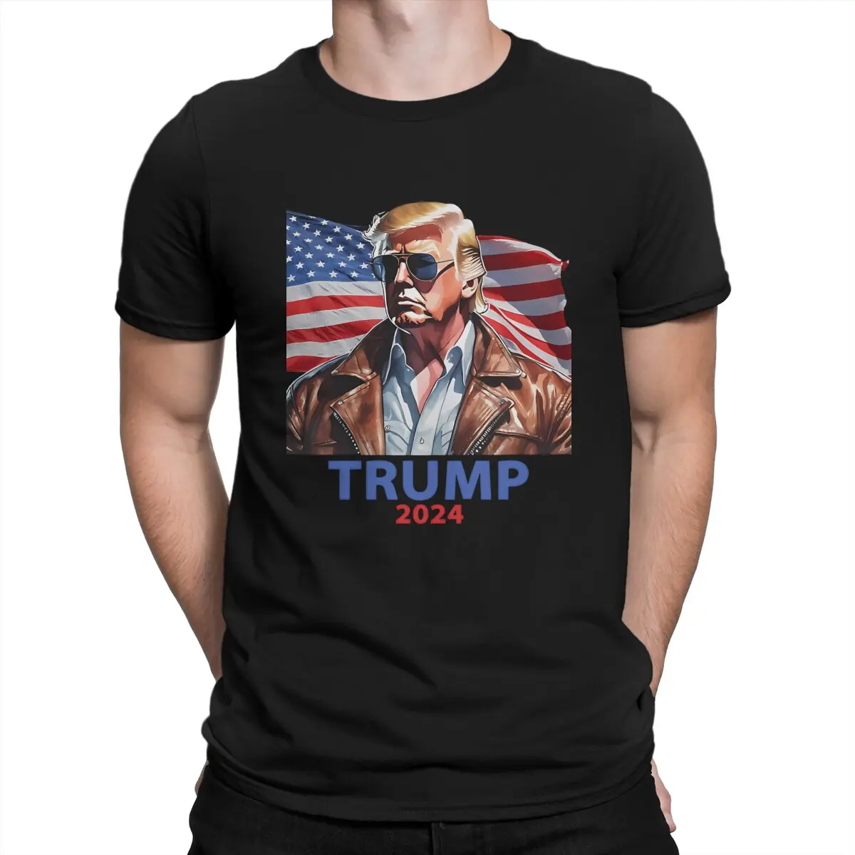 Мужская футболка Трампа 2024, сине-красная модная футболка, хипстерская уличная одежда в стиле Харадзюку
Мужская футболка Трампа 2024, сине-красная модная футболка, хипстерская уличная одежда в стиле Харадзюку
