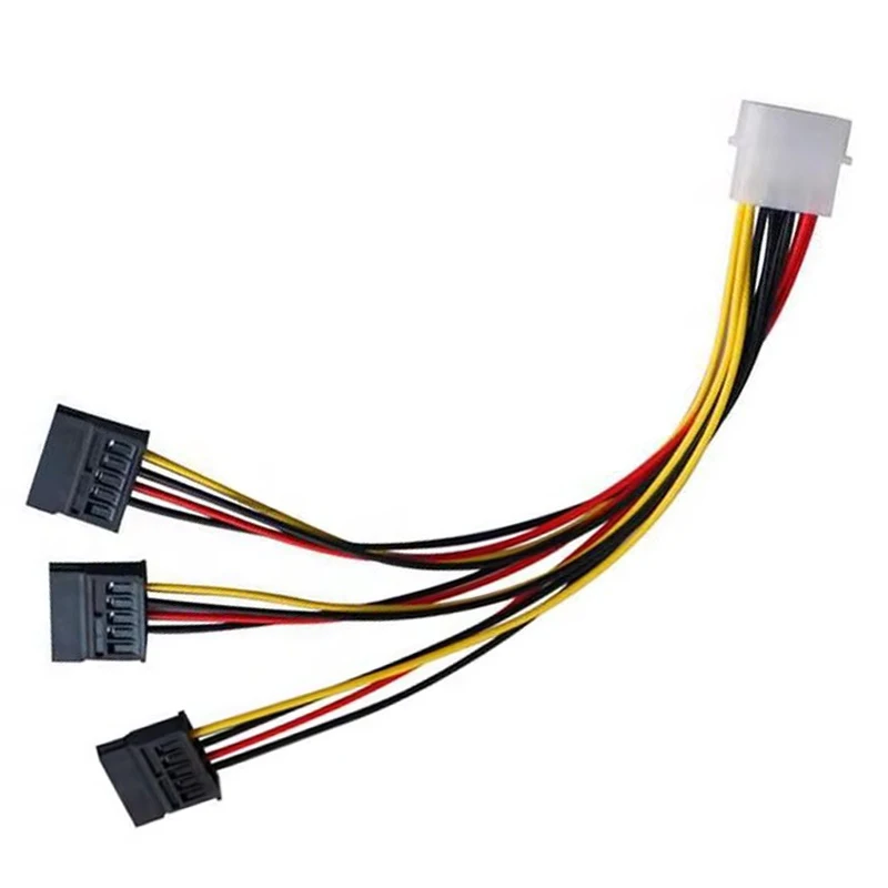 SATA Adapter Cable IDE 4Pin Male to 3 Port SATA Female Splitter Hard Drive Power Supply Cable SATA Cable Adapter New
SATA Adapter Cable IDE 4Pin Male to 3 Port SATA Female Splitter Hard Drive Power Supply Cable SATA Cable Adapter New
