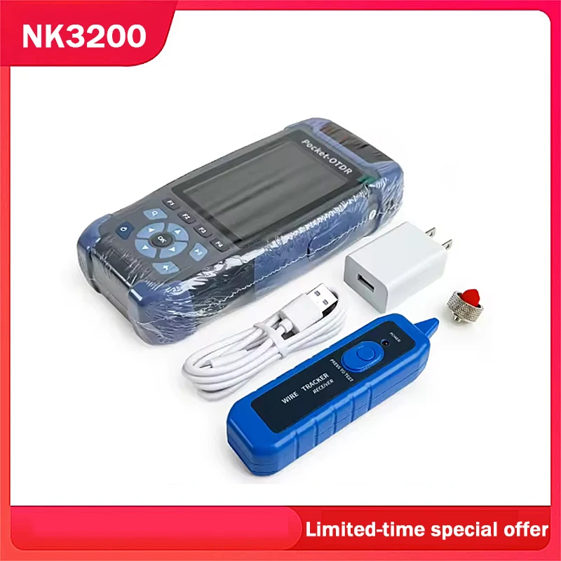 Оптический рефлектометр NK3200d Mini OTDR с разъемами APC/UPC, 64 км, VFL, OPM, картой событий, трассировщиком кабелей RJ45 для тестирования оптоволокна
Оптический рефлектометр NK3200d Mini OTDR с разъемами APC/UPC, 64 км, VFL, OPM, картой событий, трассировщиком кабелей RJ45 для тестирования оптоволокна
