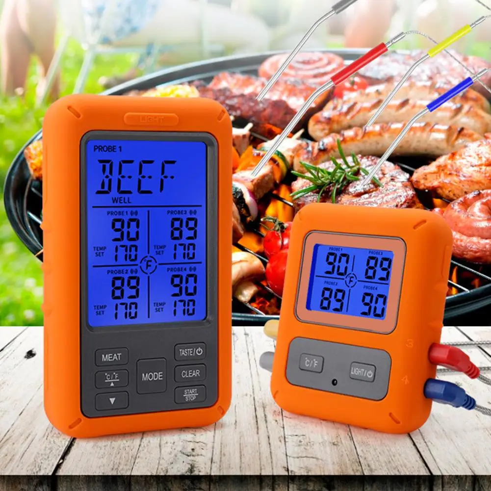 Outdoor Grilling Meat Thermometer Cooking Thermometer 12.5*7.5*3.4cm Easy Attachment Design Includes Meat Probes
Outdoor Grilling Meat Thermometer Cooking Thermometer 12.5*7.5*3.4cm Easy Attachment Design Includes Meat Probes