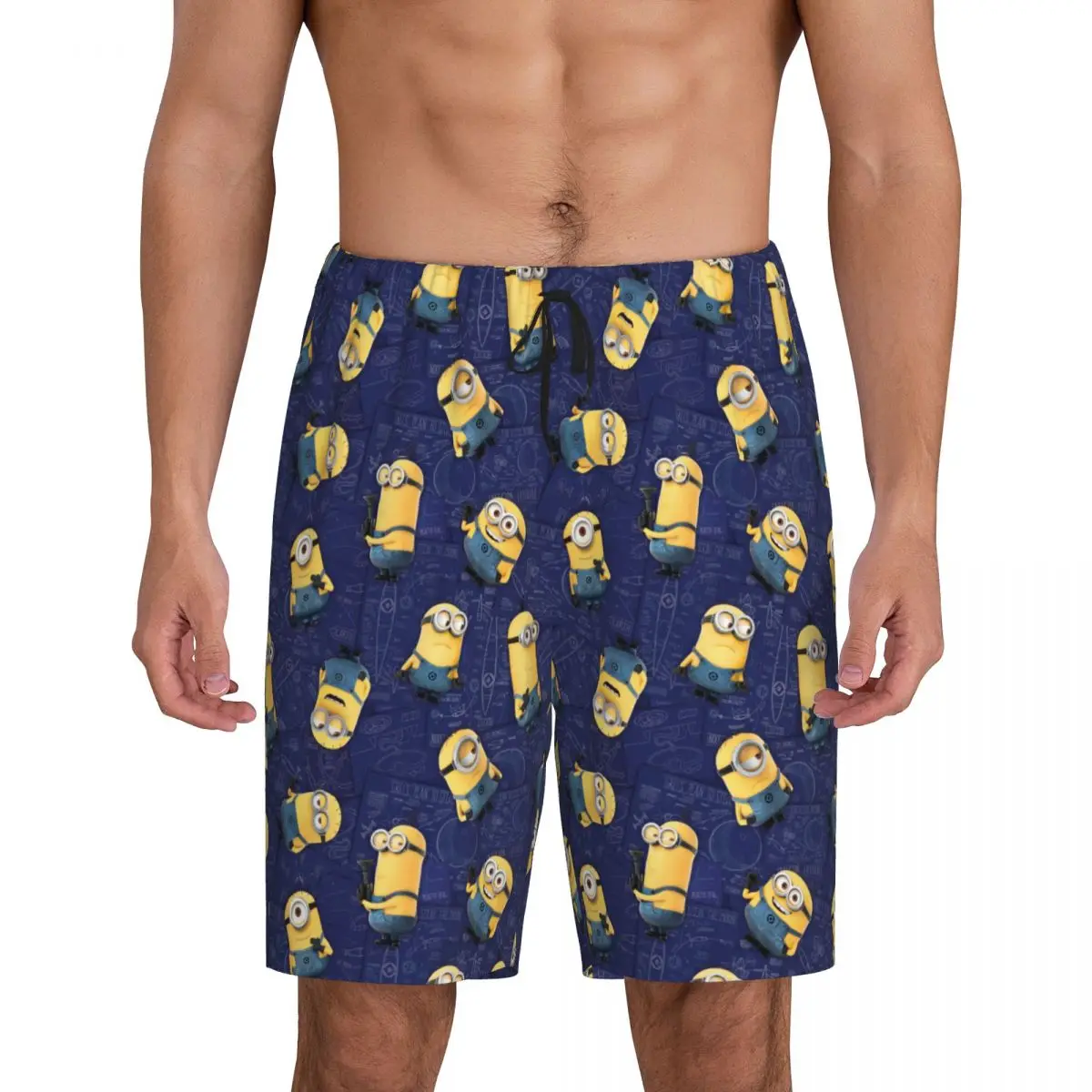 Custom Minions Pajama Shorts Sleepwear Men Elastic Waistband Sleep Lounge Short Pjs with Pockets
Custom Minions Pajama Shorts Sleepwear Men Elastic Waistband Sleep Lounge Short Pjs with Pockets