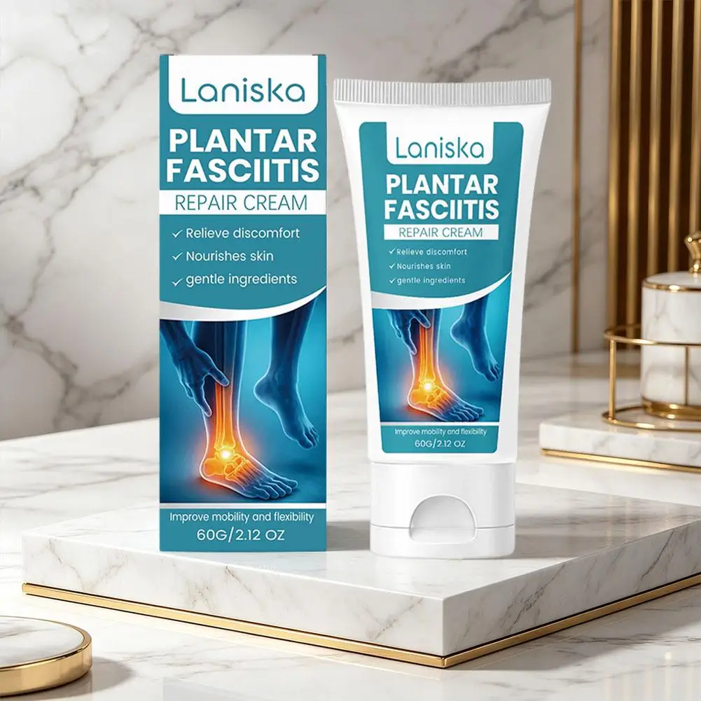 60g Improve Muscle Joints Flexibility Feet Care Plantar Fasciitis Repair Cream Relieve Discomfort Nourish Gentle Massage Cream
60g Improve Muscle Joints Flexibility Feet Care Plantar Fasciitis Repair Cream Relieve Discomfort Nourish Gentle Massage Cream