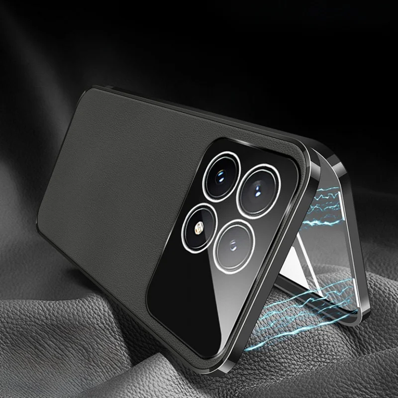 Magnetic Metal Bumper Phone Case For POCO F7 Ultra F8 Pro F6 Pro Full Lens Protection Tempered Glass PU Leather Back Cover Cases
Magnetic Metal Bumper Phone Case For POCO F7 Ultra F8 Pro F6 Pro Full Lens Protection Tempered Glass PU Leather Back Cover Cases