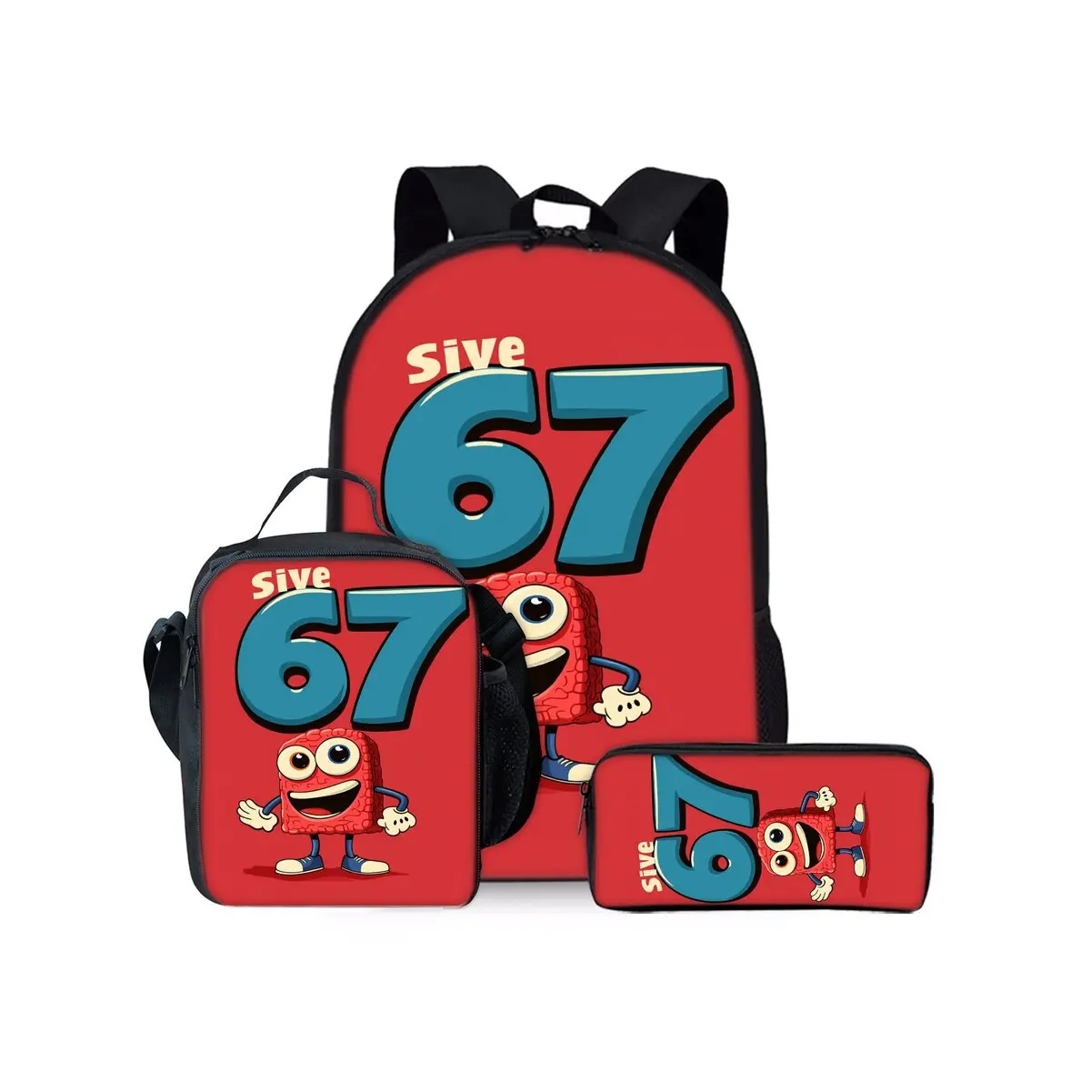 Harajuku Youthful number 6 7 3D Print 3pcs/Set Student Travel bags Laptop Daypack Backpack Crossbody Lunch Bag Pencil Case
Harajuku Youthful number 6 7 3D Print 3pcs/Set Student Travel bags Laptop Daypack Backpack Crossbody Lunch Bag Pencil Case