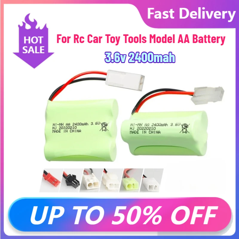 3.6v 2400mah Ni-mh Battery Pilas 3.6v Recargables Battery Pack for Rc Car Toy Tools Model AA Battery
3.6v 2400mah Ni-mh Battery Pilas 3.6v Recargables Battery Pack for Rc Car Toy Tools Model AA Battery