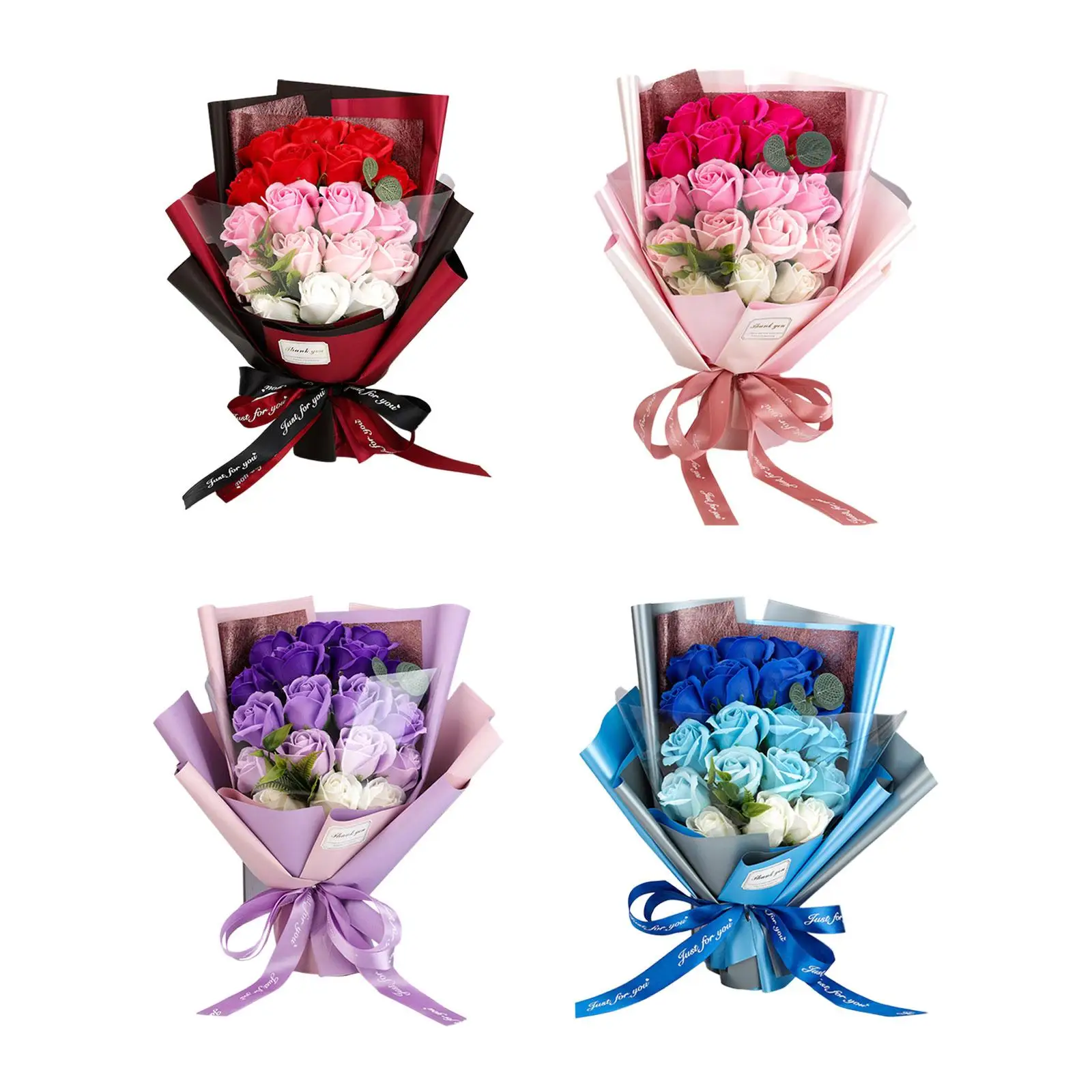 Flower Bouquet Table Centerpieces Valentines Day Gifts for Her Soap Rose Flower Artificial Flowers for Engagement Ceremony Party
Flower Bouquet Table Centerpieces Valentines Day Gifts for Her Soap Rose Flower Artificial Flowers for Engagement Ceremony Party