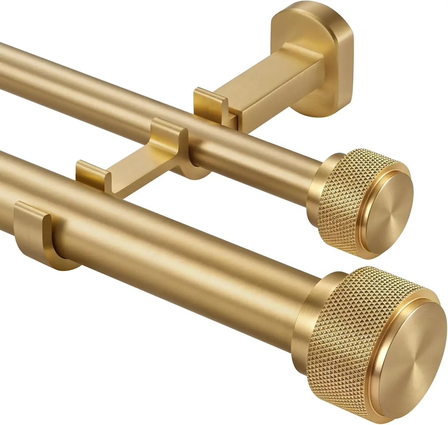 Double Curtain Rod Heavy Duty Dual Drapery Rods Nonadjustable 12ft Brushed Gold Aluminum Finials Concealed Bracket For Windows
Double Curtain Rod Heavy Duty Dual Drapery Rods Nonadjustable 12ft Brushed Gold Aluminum Finials Concealed Bracket For Windows